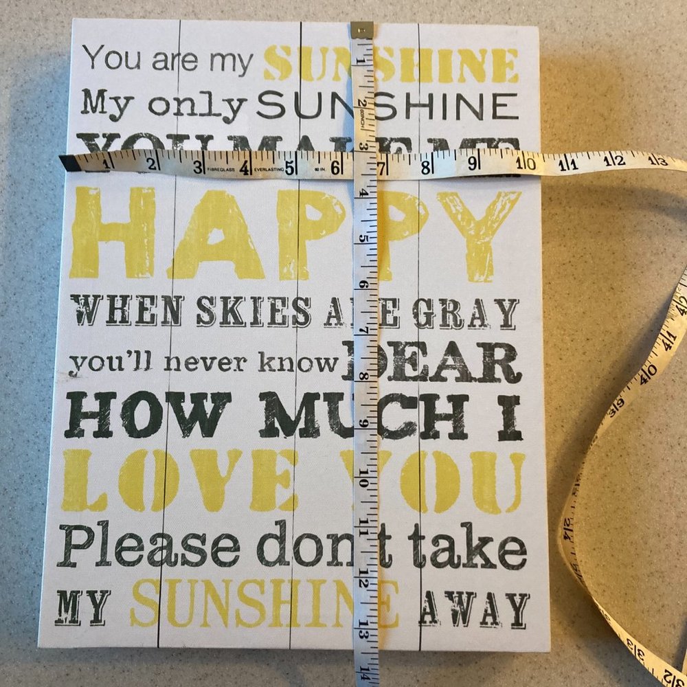 You Are My Sunshine Wall Sign - Picture 3 of 5